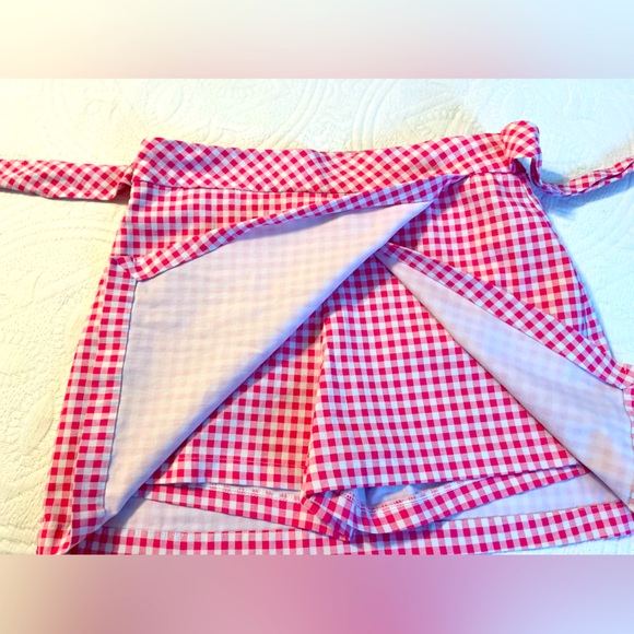 crown & ivy Pants - CROWN & IVY skort, size 6, pink and white checked, EUC